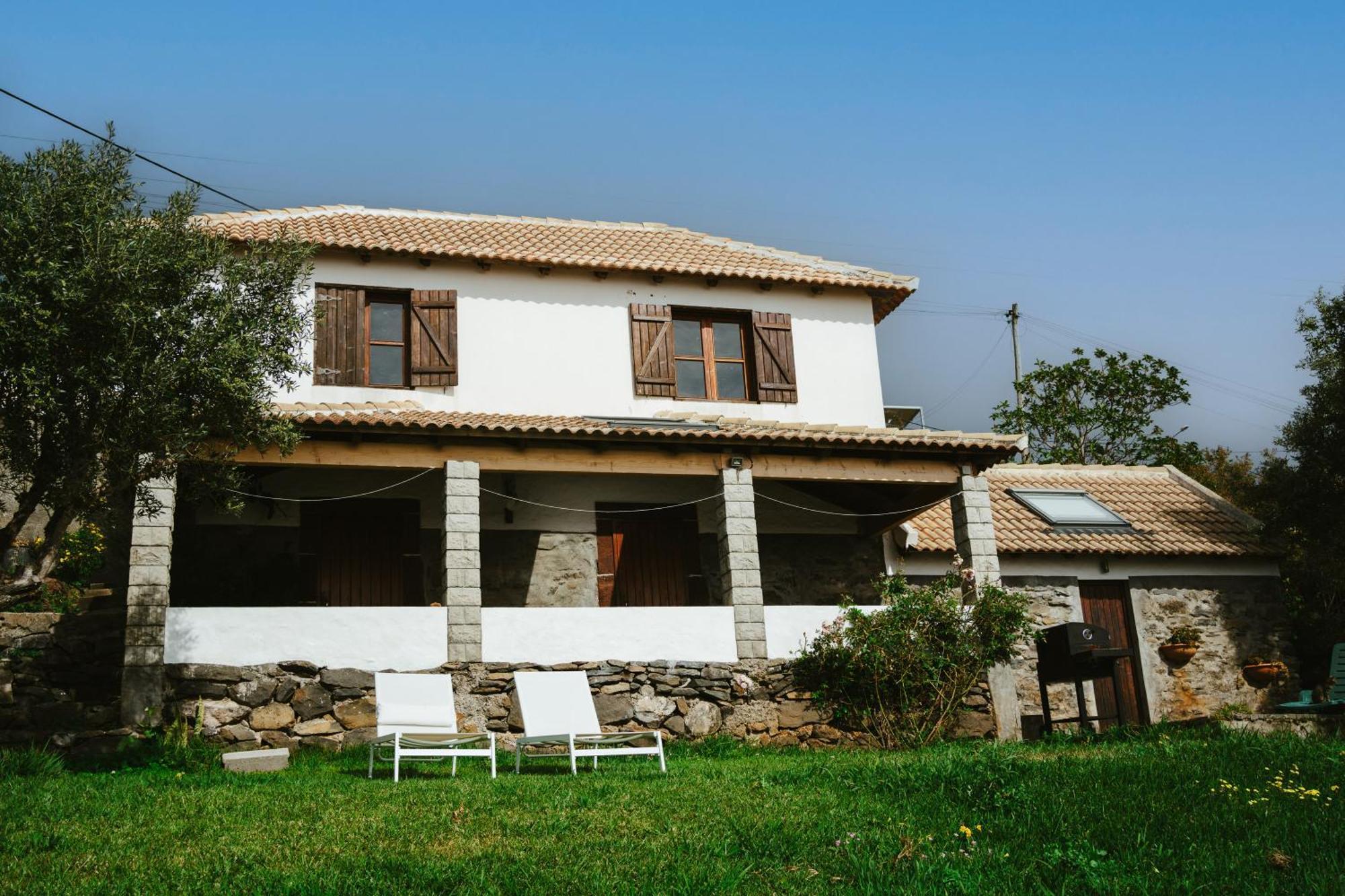 Вилла Cozy Sea View House Faja Da Ovelha Кальета Экстерьер фото